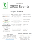 Aire Jnr events 2022