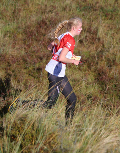 Laura competing for England in Northern Ireland last year